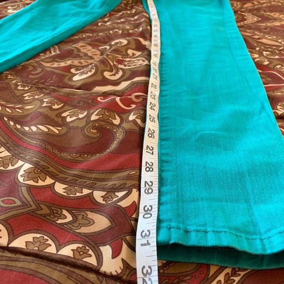 Michael Kors Skinny turquoise Jeans Sz 2 - Picture 8 of 9